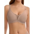 thumbnail image 1 of LUCKMEEY Deep V Wireless Bras for Women Seamless Full Coverage Push Up Everyday Bra S-3XL, 1 of 6