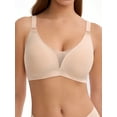 thumbnail image 1 of LUCKMEEY Deep V Wireless Bras for Women Seamless Full Coverage Push Up Everyday Bra S-3XL, 1 of 6