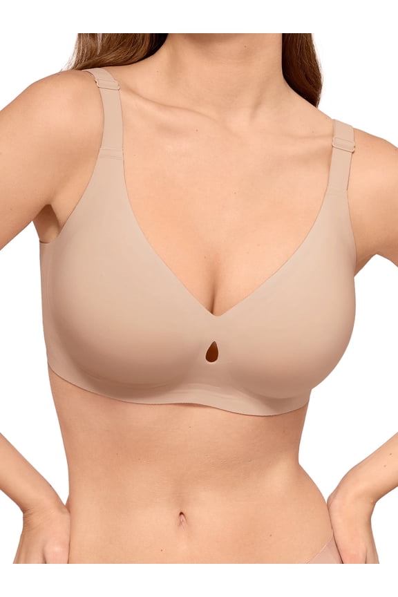Wireless Bras for Women Seamless Full Coverage Push up Everyday Bra Plus Size