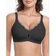 thumbnail image 1 of LUCKMEEY Wireless Mesh Bras for Women Seamless Full Coverage Push up Bra Plus Size, 1 of 6