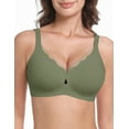 thumbnail image 1 of LUCKMEEY Wireless Mesh Bras for Women Seamless Full Coverage Push up Bra Plus Size, 1 of 6