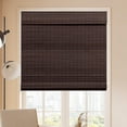 thumbnail image 1 of LUCKUP Cordless Bamboo Roman Blinds Shades for Indoor Windows-Blackout Room Darkening Roman Blinds with 6" Valance Cover Enhanced Privacy, 36" W x 64" H, 1 of 7