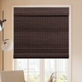 thumbnail image 1 of LUCKUP Cordless Bamboo Roman Blinds Shades for Indoor Windows-Blackout Room Darkening Roman Blinds with 6" Valance Cover Enhanced Privacy, 42" W x 64" H, 1 of 7