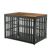 LUCKUP Heavy Duty Dog Crate Furniture, 40inch Dog kennel Indoor Dog Cage end table for Medium and Large Dogs, Black