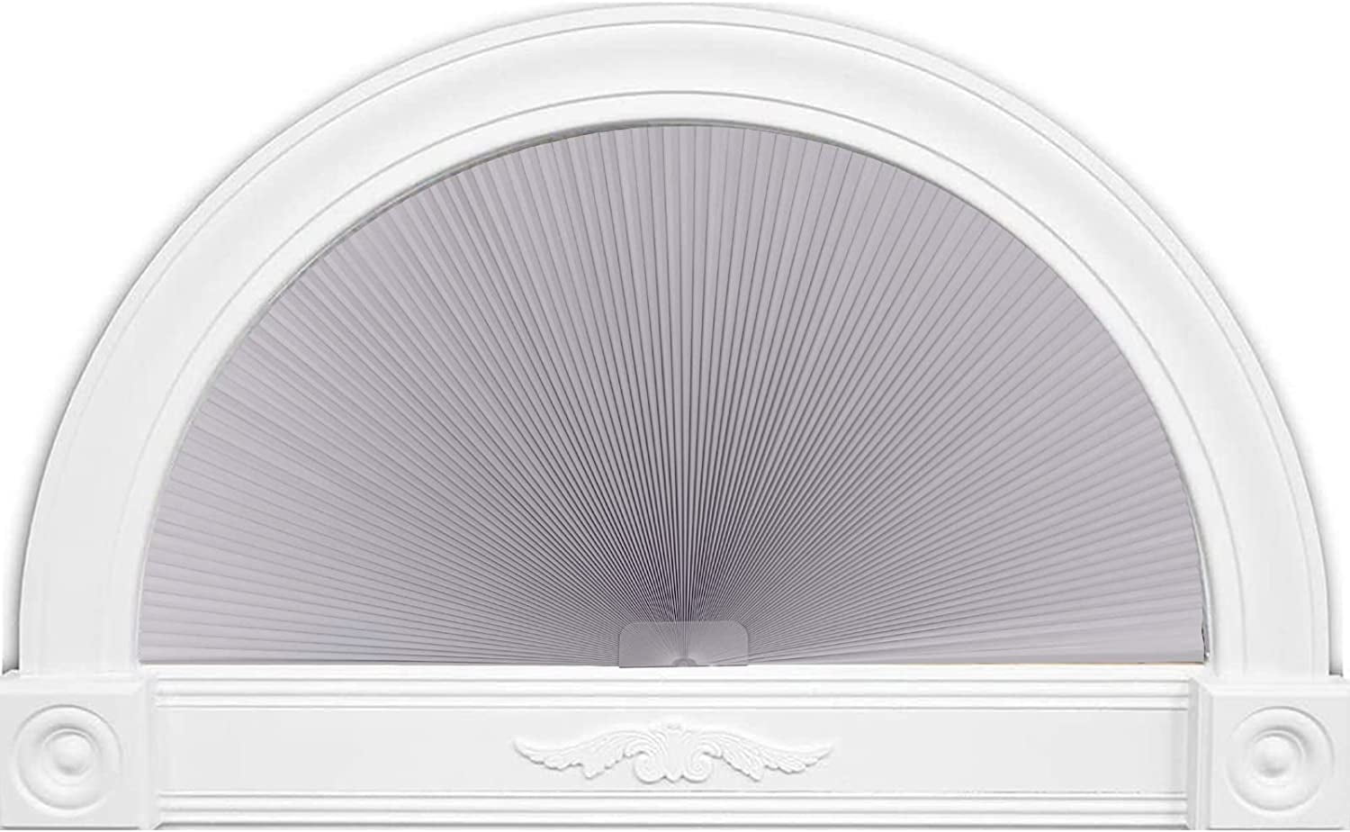 LUCKUP Light Filtering Arch Window Shades Half Circle Honeycomb ...