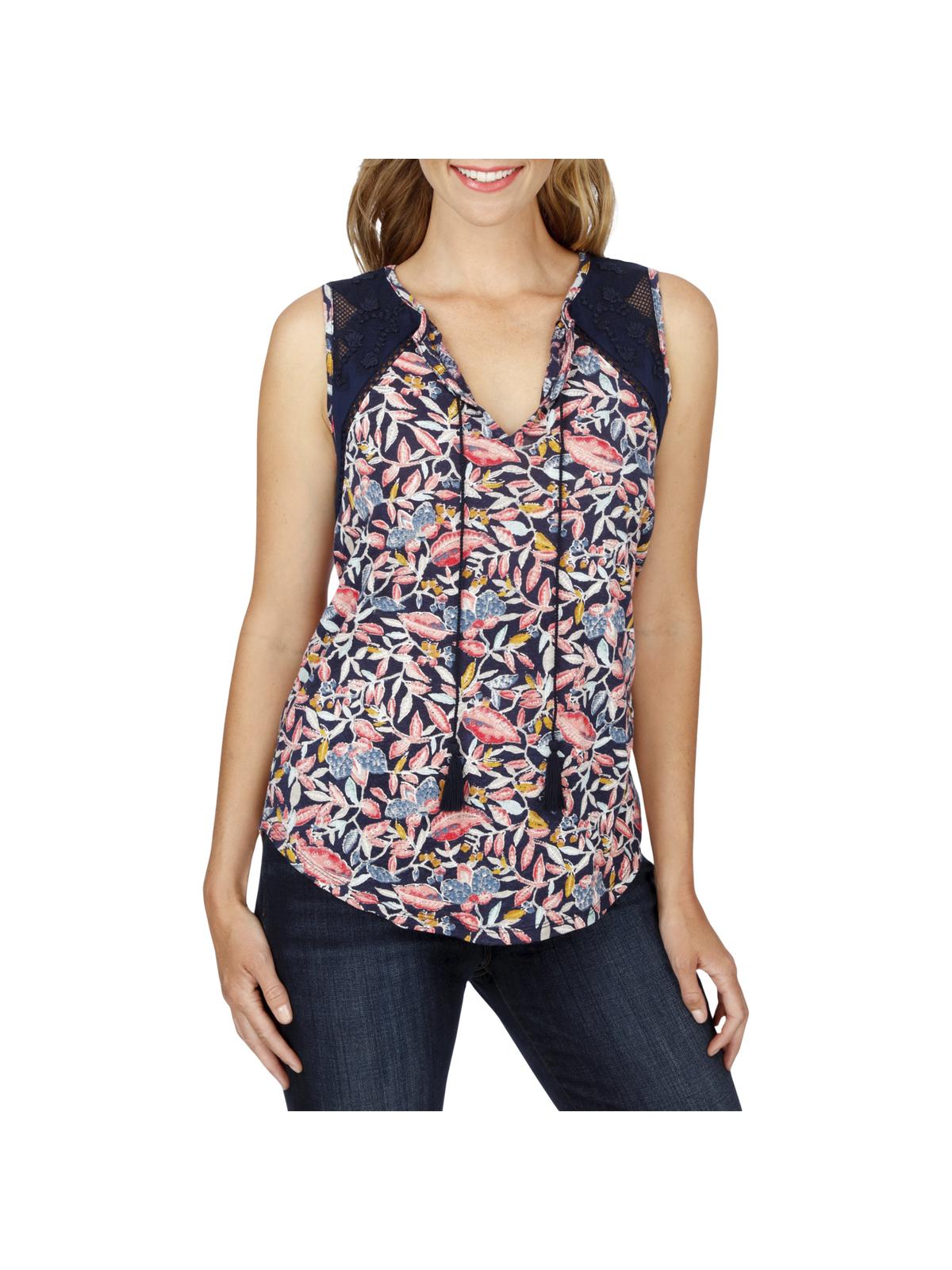 Embroidered Sleeveless Top