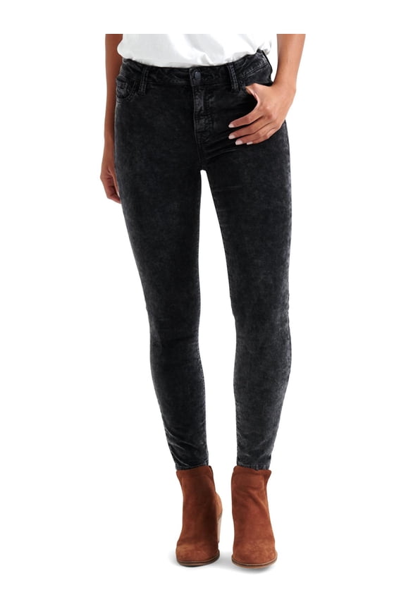Womens Ava Mid Rise Slim Fit Skinny Pants