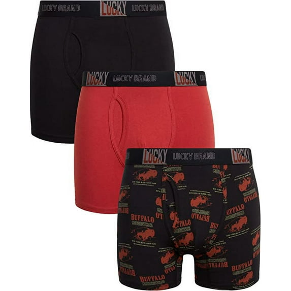 LUCKY BRAND BOXER X3 - 223 BUFFALO - SMALL - MEN BRIEF UNDERWEAR PACK P275