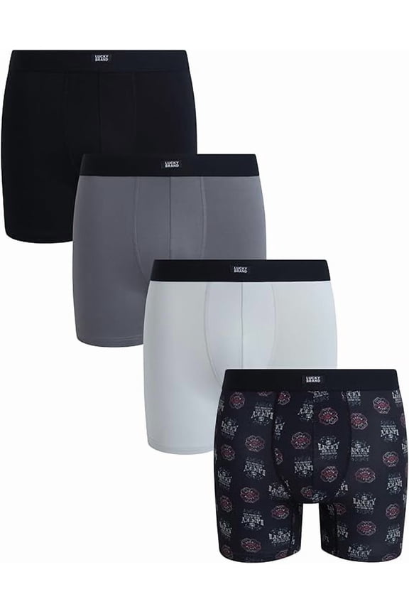 BOXER X4 - 253 BLACK COVER - MEDIUM - MEN BRIEF UNDERWEAR PACK P578