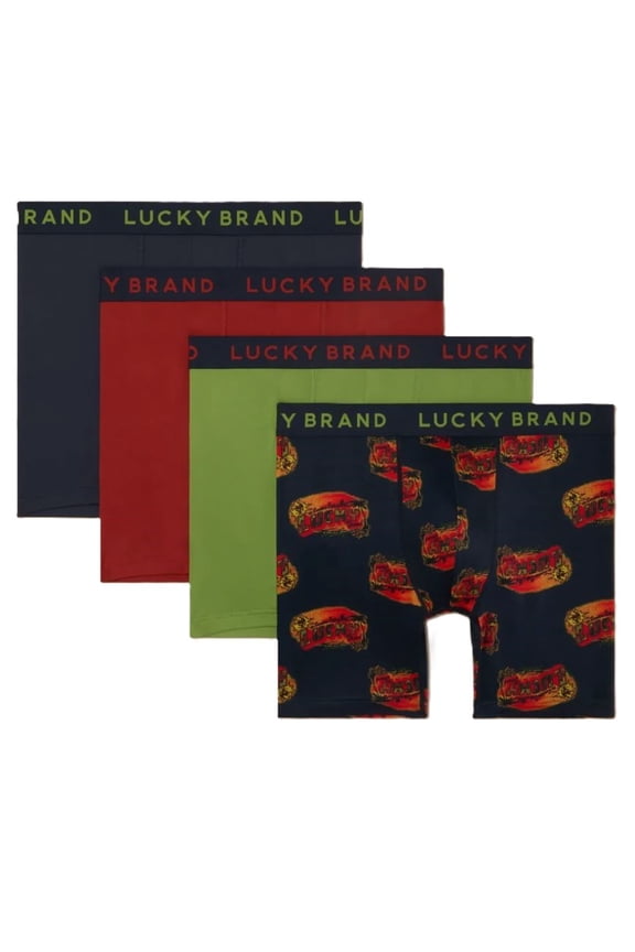 BOXER X4 - 253 GREEN - MEDIUM - MEN BRIEF UNDERWEAR PACK P578