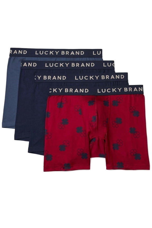 BOXER X4 - 263 RED CLOVER B - MEDIUM - MEN BRIEF UNDERWEAR PACK P803