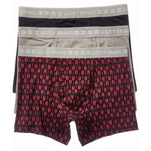 LUCKY BRAND MEN - 3 PACK BOXER BRIEF - 193 P27 RED ARROW - LARGE - UNDERWEAR