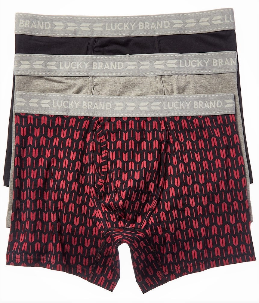 LUCKY BRAND MEN - 3 PACK BOXER BRIEF - 193 P27 RED ARROW - SMALL - UNDERWEAR