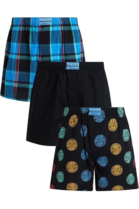 MEN WOVEN X3 - 253 INKPOP MEDIUM - UNDERWEAR 3 PACK BOXER P552