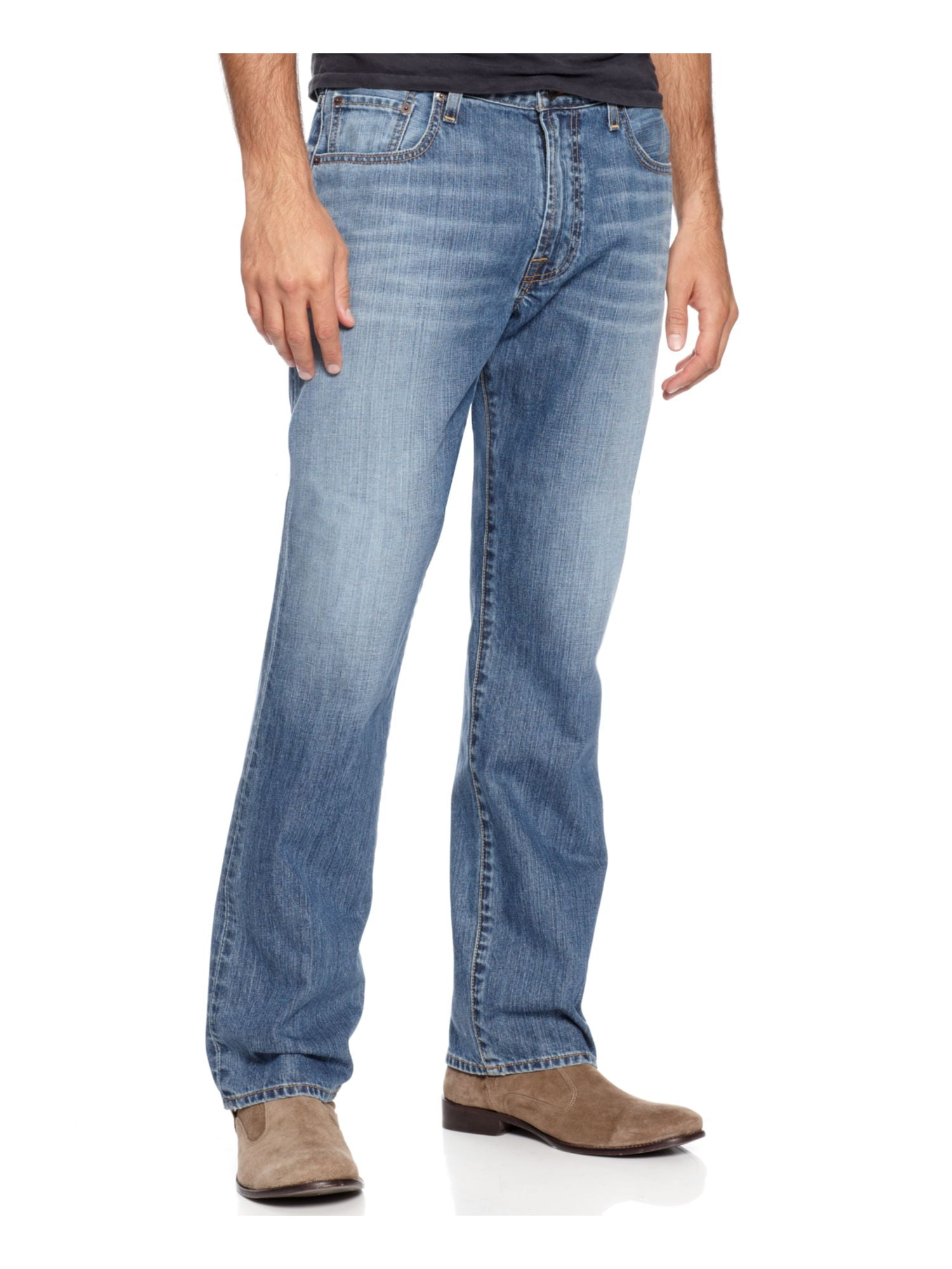 Purple-brand Reverse Front Hem Zip Jeans Mens Style : P002