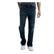 LUCKY BRAND Mens Navy Straight Fit Cotton Blend Denim Jeans 33 X 30