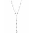 thumbnail image 1 of LUCKY BRAND SILVER TONE CRYSTAL LARIAT 20.5 +2" NECKLACE $45, 1 of 1