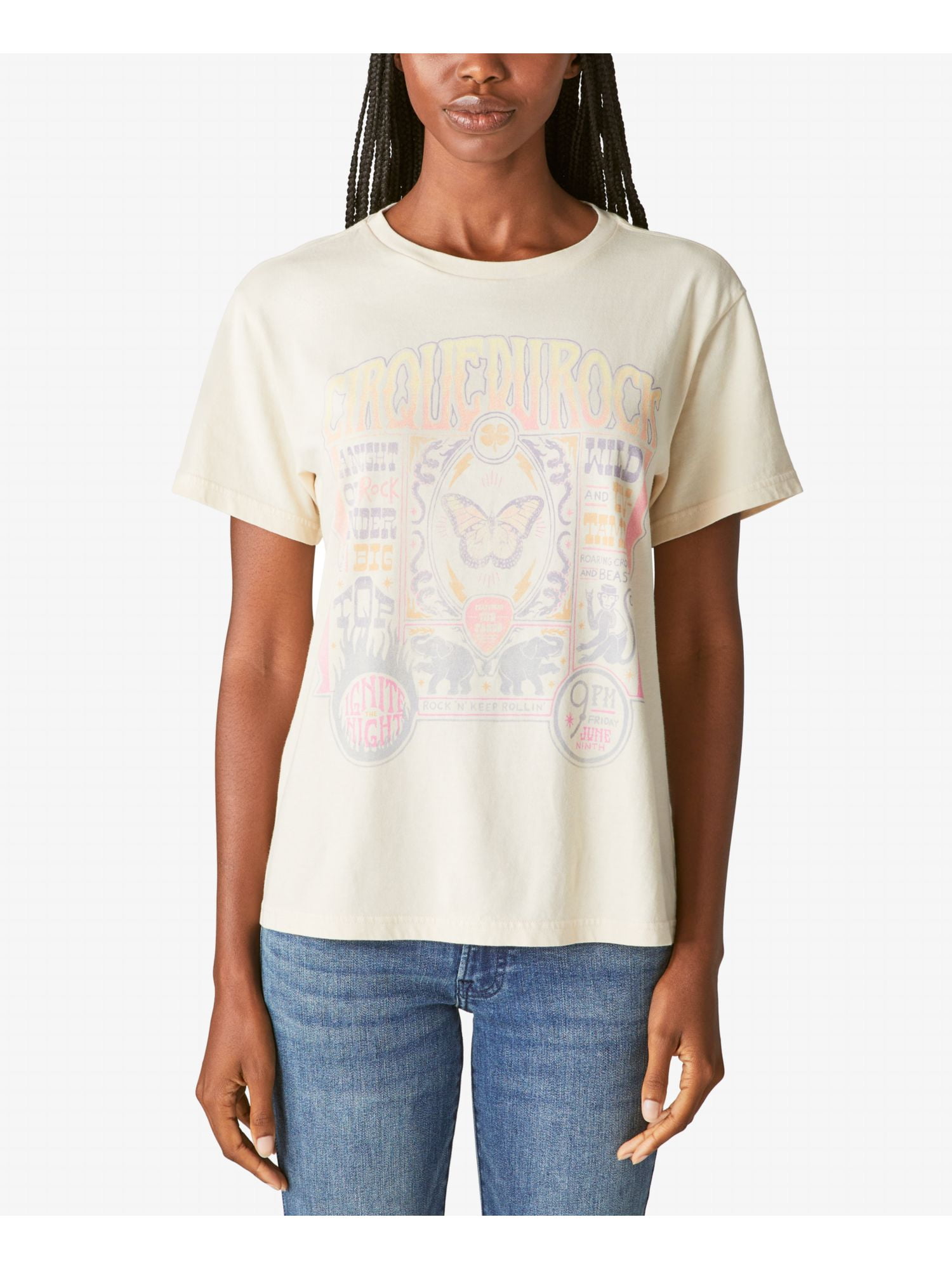 Lucky brand crew neck tees online