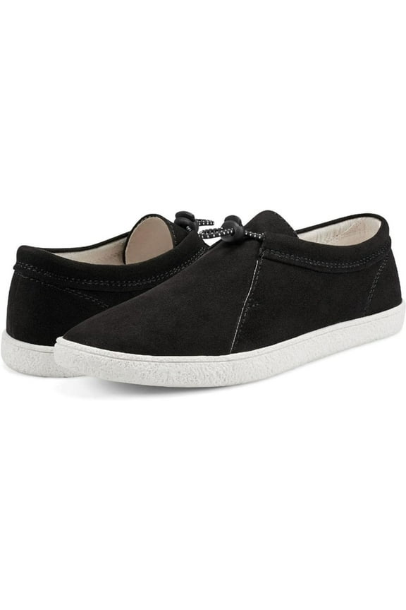 Womens Black Slip On Comfort Cushioned Ebrun Round Toe Sneakers Shoes 8 M