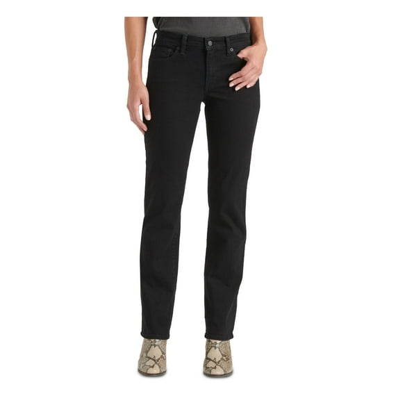 LUCKY BRAND Womens Black Straight leg Jeans Size: 26 Waist