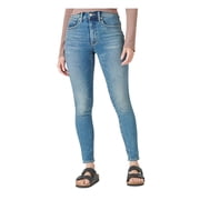 LUCKY BRAND Womens Blue Zippered Pocketed Skinny Ankle High Waist Jeans 0\25
