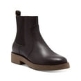 thumbnail image 1 of LUCKY BRAND Womens Brown Goring Ressy Round Toe Block Heel Zip-Up Leather Chelsea 9.5 M, 1 of 4
