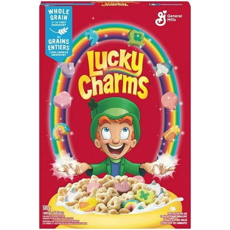 LUCKY CHARMS Cereal, 300g/10.6 oz., {Imported from Canada}