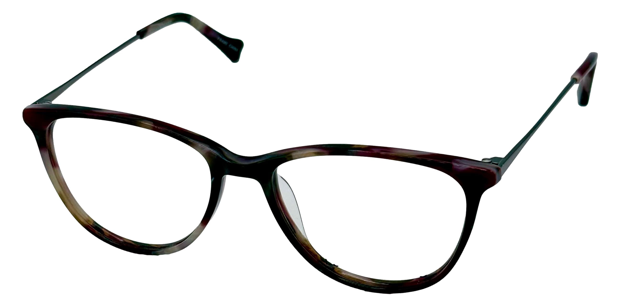 Lucky Men Cellulose Acetate Eyeglass Frames D213, Red, 53/17/140, 1 Pair