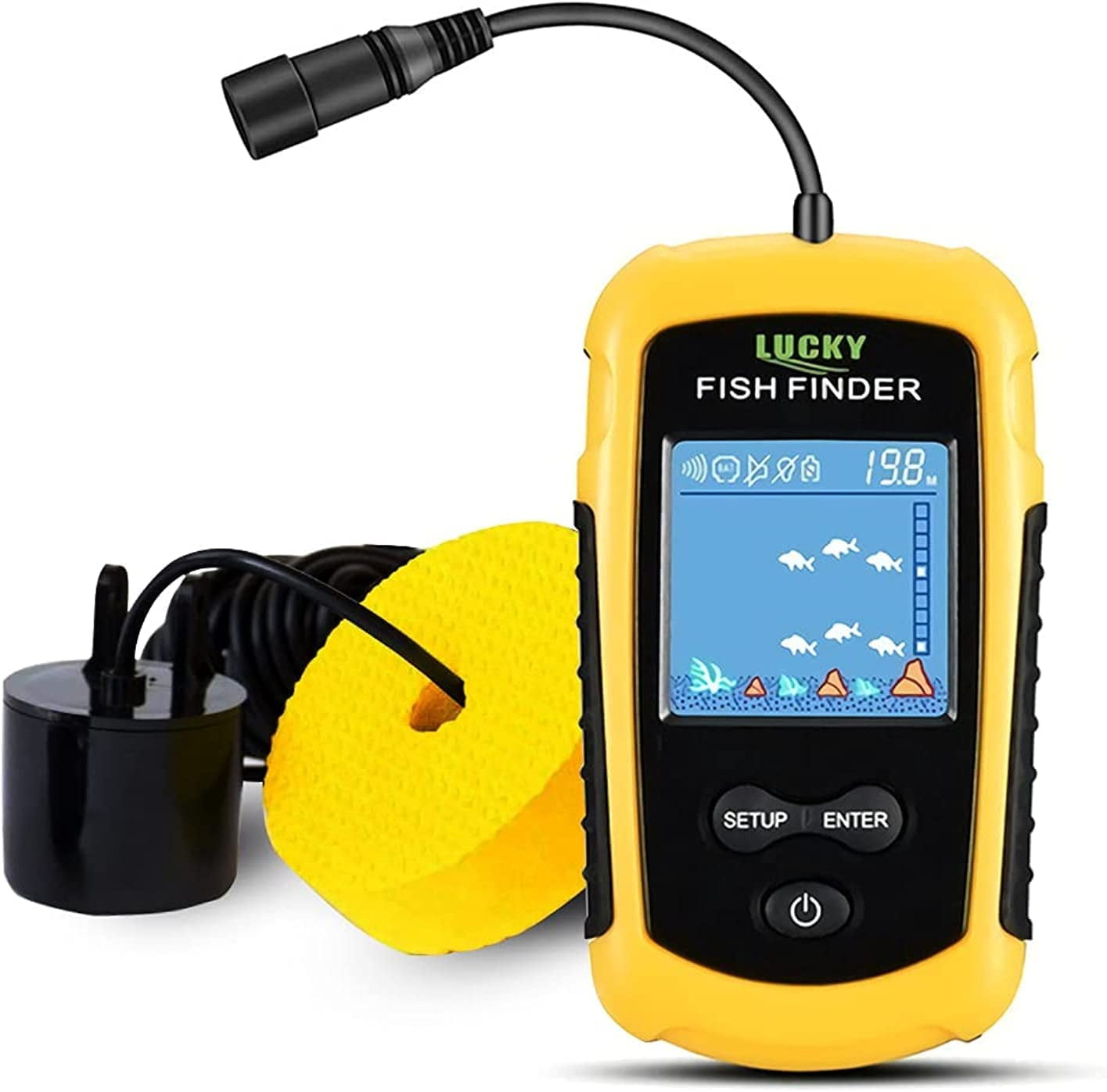 Deals on Lucky Wireless Fish Finder Sonar Transducer Bait Boat Depth  Finders Fishfinder Wireless Fishing Sonar For Kayak Fishing Sea Fishing, Compare Prices & Shop Online