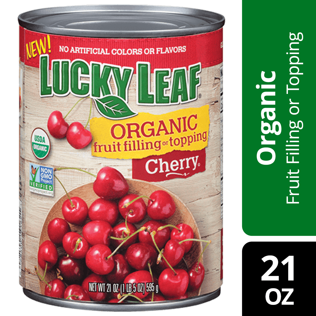 Lucky Leaf Organic Cherry Fruit Filling and Topping, 21 oz