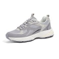 thumbnail image 1 of LUCKY STEP Chunky Fashion Mesh Sneakers Casual Running Walking Shoes,Grey,Womens, 1 of 10