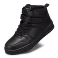 thumbnail image 1 of LUCKY STEP Fashion Hook and Loop High Top Sneakers Casual Walking Shoes,All Black,Womens, 1 of 5