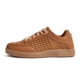 thumbnail image 1 of LUCKY STEP Fashion Retro Braided Raffia Style Sneakers Breathable Casual Shoes,Brown,Womens, 1 of 11