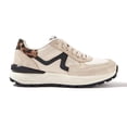 thumbnail image 1 of LUCKY STEP Womens Retro Chunky Sneakers Fashion Color Blocked Casual Shoes,Beige, 1 of 6
