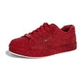 thumbnail image 1 of LUCKY STEP Rhinestone Fashion Glitter Sneakers Shiny Platform Shoes,Red Rhinestone,Womens, 1 of 12
