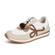 Stylish Retro Casual Comfortable Running Walking Shoes,Beige&Brown,Womens