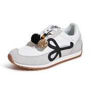 Stylish Retro Casual Comfortable Running Walking Shoes,Grey&Black,Womens