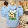 thumbnail image 1 of LUCKY VIBES Graphic Unisex Fleece Hooded Sweatshirt, 1 of 10