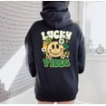 thumbnail image 1 of LUCKY VIBES Graphic Unisex Fleece Hooded Sweatshirt, 1 of 10