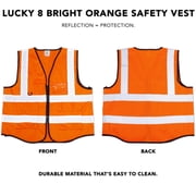 LUCKY8 Safety Vest With Reflective Strips