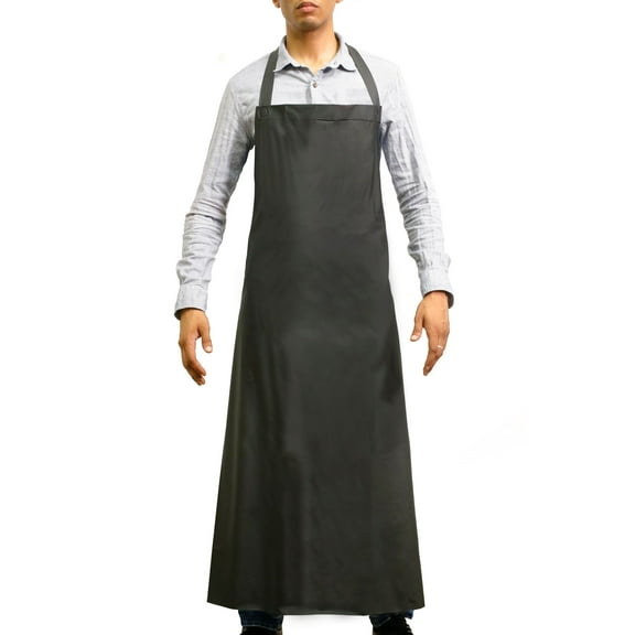 LUCKY8 Waterproof Rubber PVC Apron Dishwashing, Chemical Lab Work, Butcher Apron Grooming apron for Men and Women