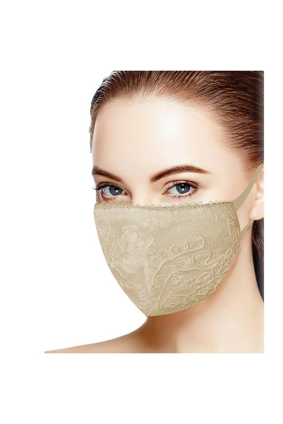 Fashion Adult Exquisite Lace Flowers Washable Reusable Mask Face Mask