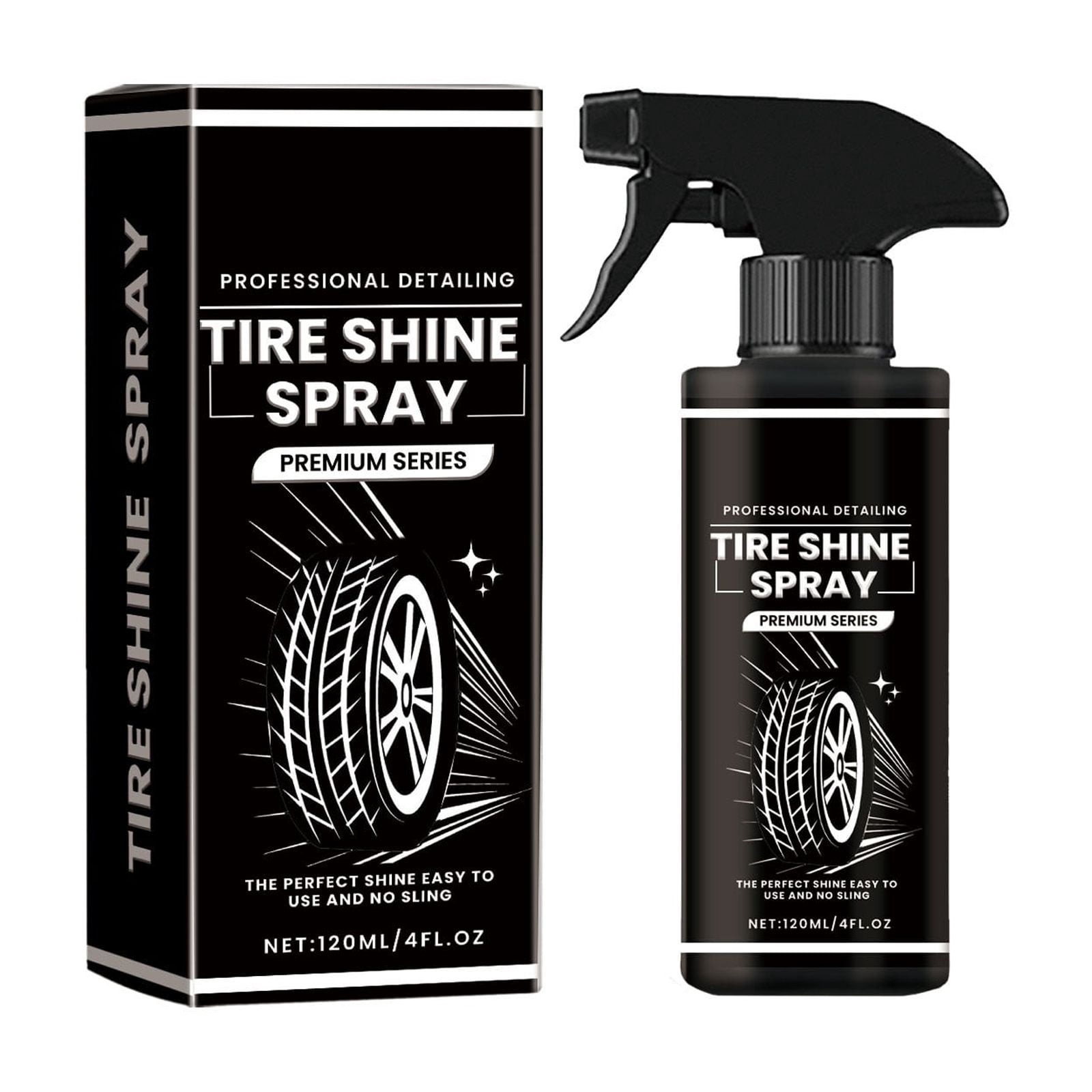 LUCKYDAYTT Tire Gloss Spray (120ML); Wheel Tire Gloss Maintenance ...