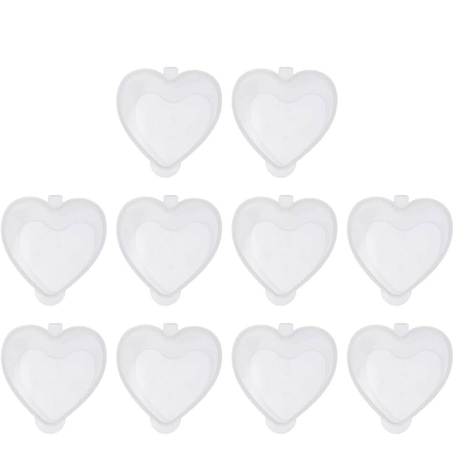 LUCKYXTT 50PCS Transparent Container Heart Shaped Cup Heart Shaped ...