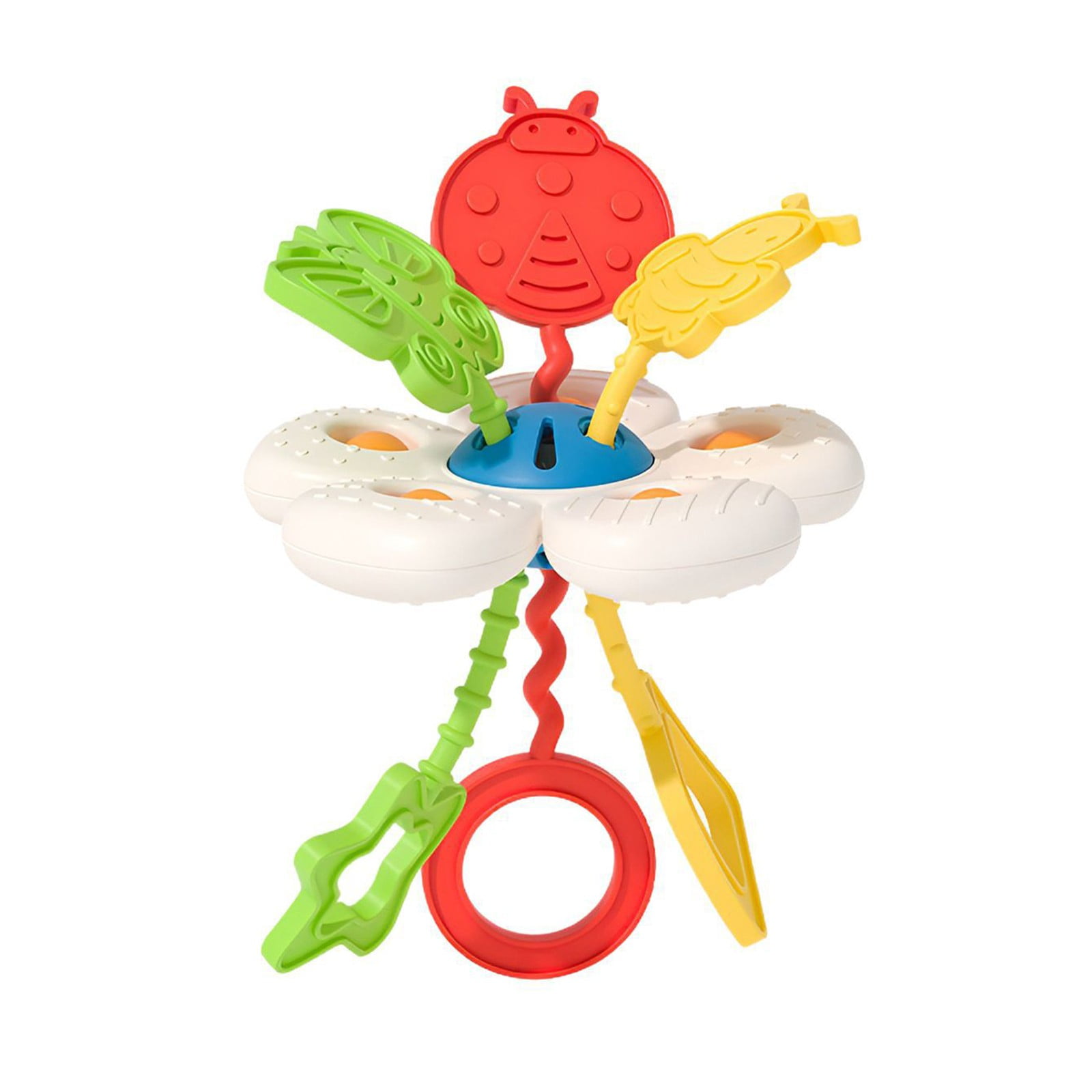 LUCKYXTT Colorful Baby Teething Toy Set with Soft Textures, Easy Grip ...