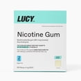 thumbnail image 1 of LUCY Nicotine Gum, Stop Smoking Aid and Withdrawal Support, Mint Flavor, 2mg 100ct pack, 1 of 2