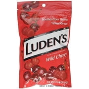 LUDENs Throat Drops, Wild Cherry, 30 Count
