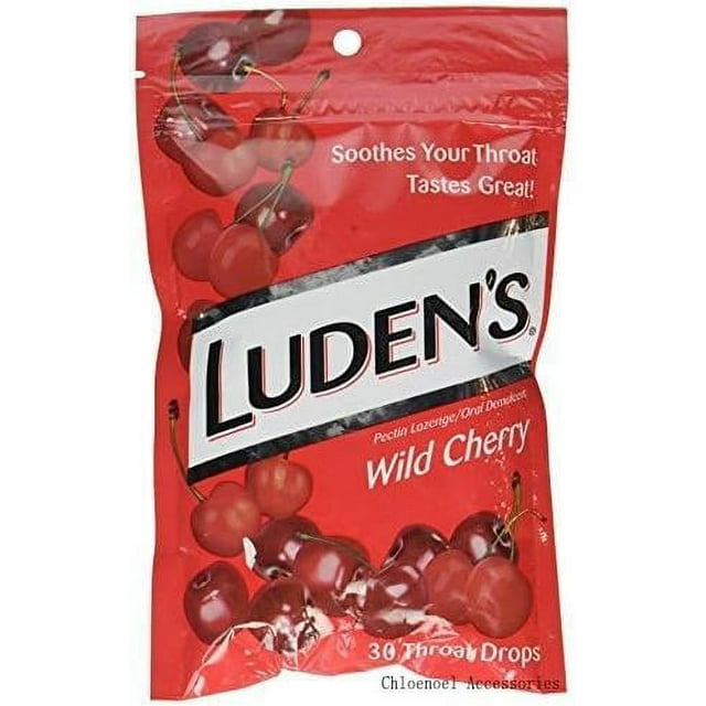 LUDEN's Throat Drops, Wild Cherry, 30 Count