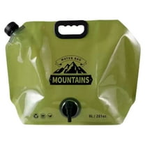 LUDJSKZ Clearance Collapsible Water Storage Bag, BPA-Free Portable Folding Water Jug with Adjustable Faucet, Leakproof Emergency Water Bag for Camping, Hiking, Riding, Outdoor Sport