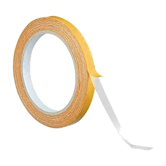 LUDJSKZ Clearance Double Sided Tape, Heavy Duty Double-Sided Tape - Extra Strong Fiber Mesh Mounting Tape for Walls/Carpets/Glass, Removable Adhesive Strip Clear Tape Heavy Duty, Yellow